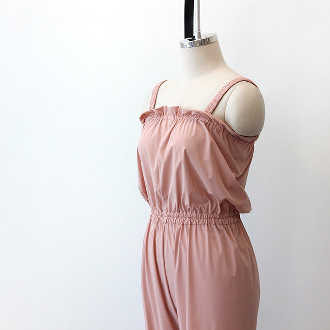 女士粉色芭蕾舞连体热身裤