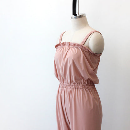 女士粉色芭蕾舞连体热身裤