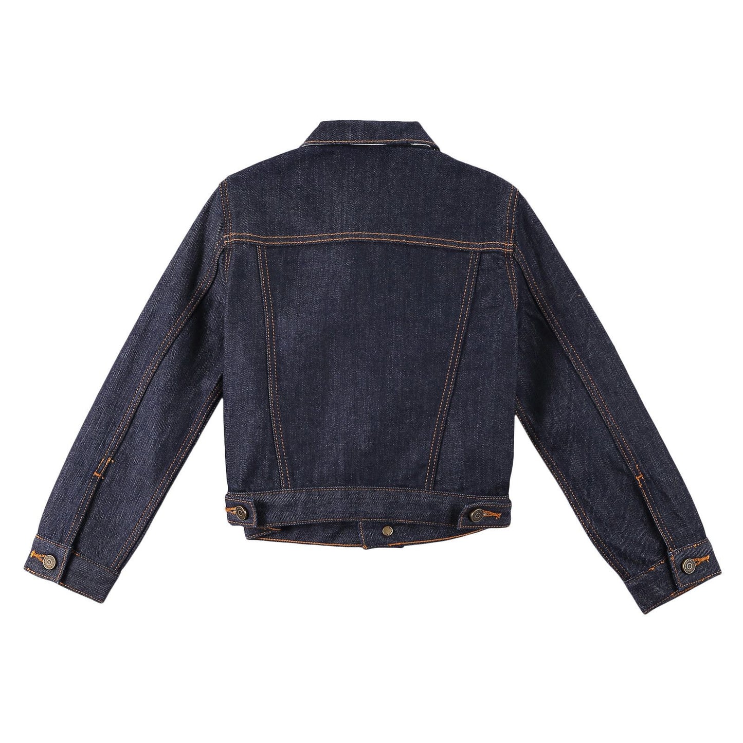 Boys Navy Blue Cotton Denim Jacket