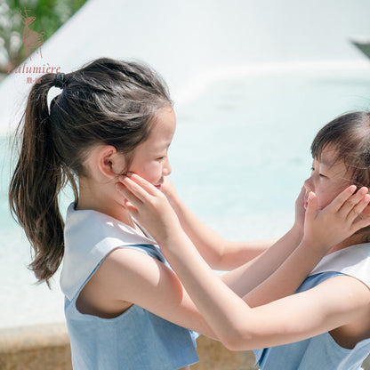 女童牛仔套装