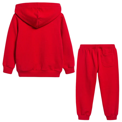 Baby Girls Poppy Red Cotton Set