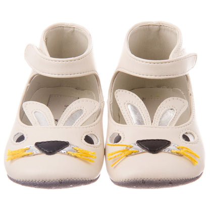 Hopper Baby Girls Beige Bunny Pre-Walker Shoes