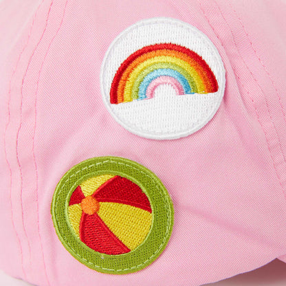 儿童粉色Logo棒球帽