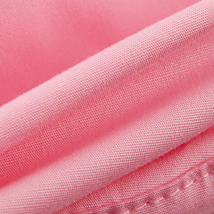 婴儿粉色印花太阳帽