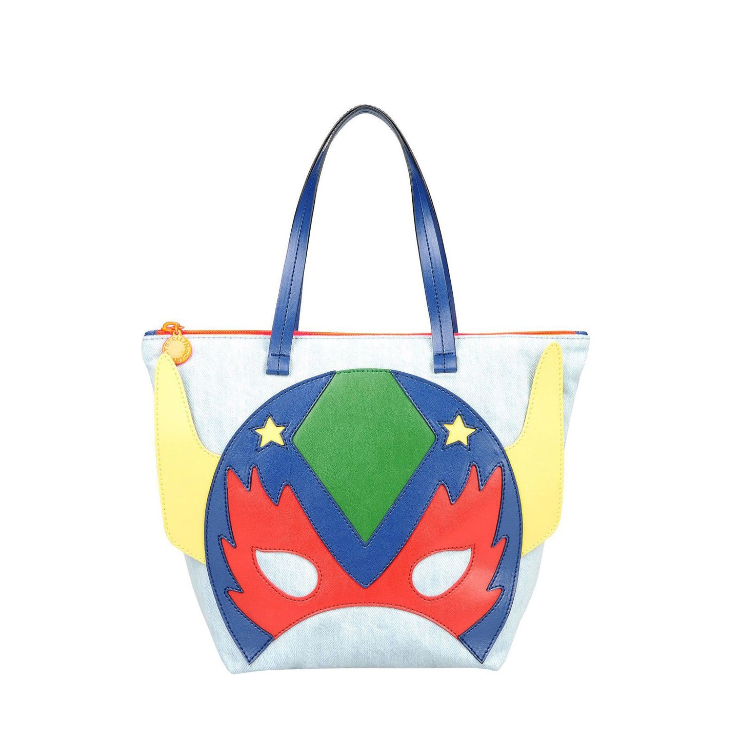 Wylder Girls Blue Super Heroes Printed Cotton Bag