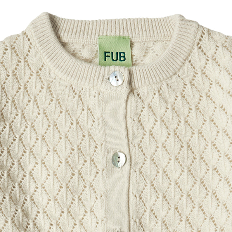 儿童白色棉开衫