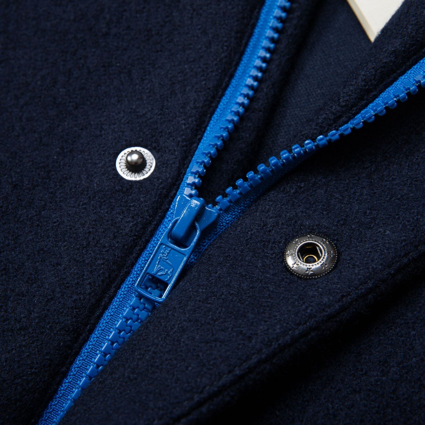 Renae  Girls Navy Blue Wool Coat With Two Zip Pocket