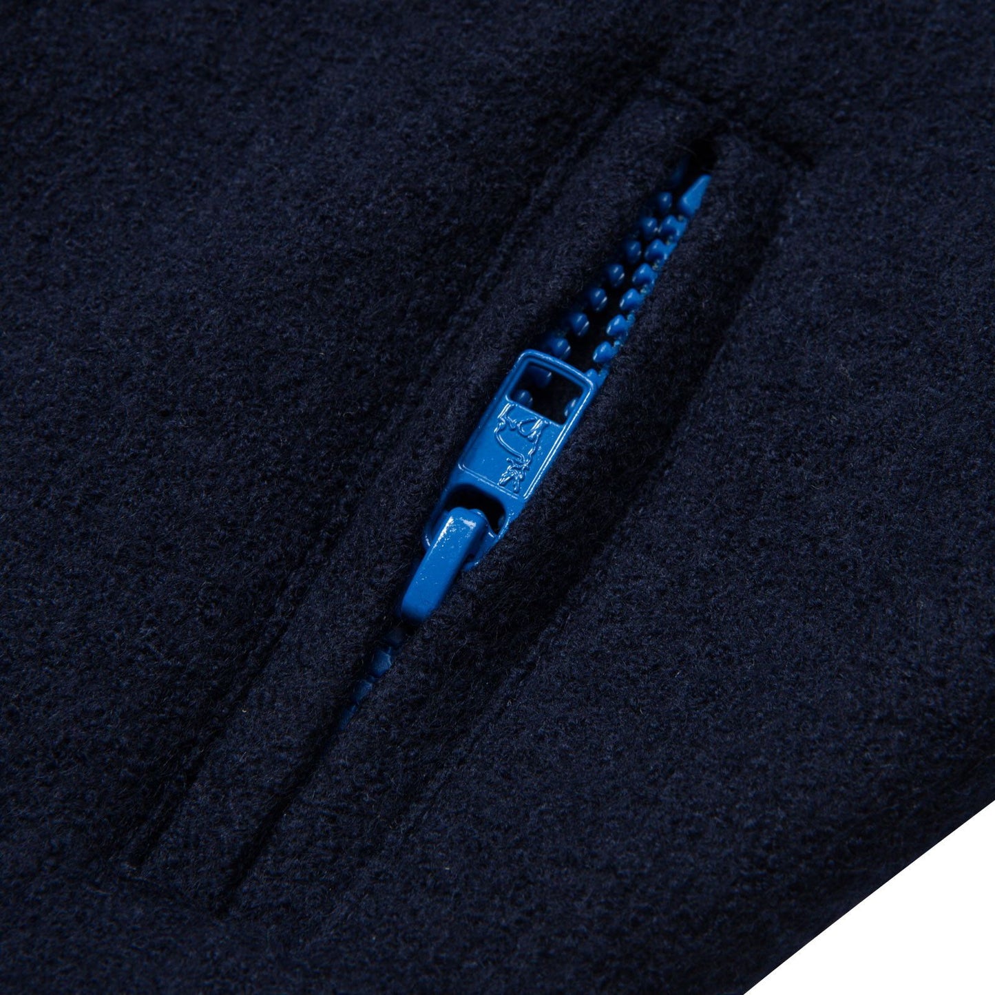 Renae  Girls Navy Blue Wool Coat With Two Zip Pocket