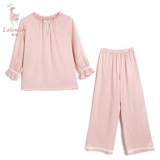 粉色梦幻公主家居服两件套