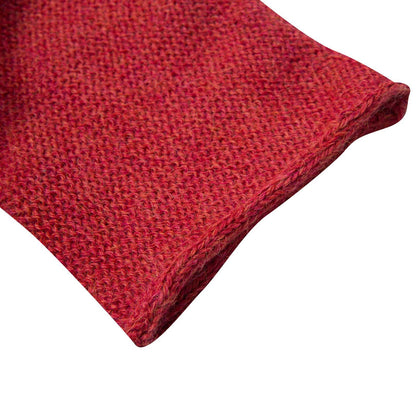 Baby Girls Red Alpaga Wool Patch Heart Dress