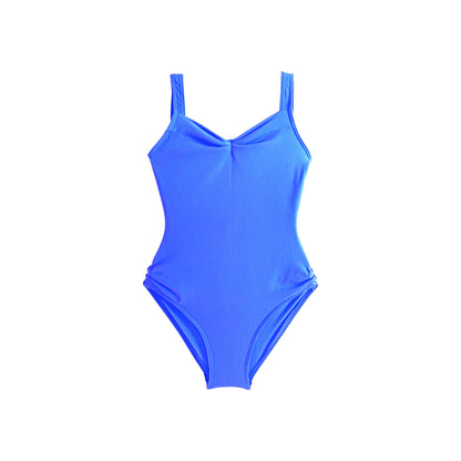女童蓝色芭蕾舞连体衣(有衬里DAD2002MP/french blue)
