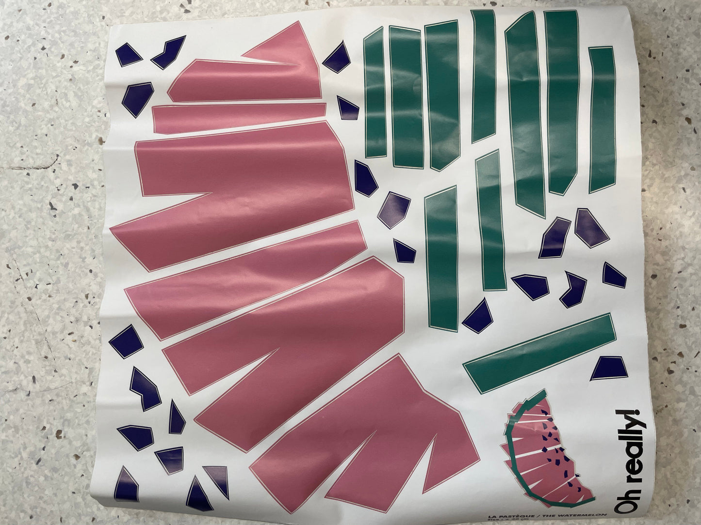 西瓜贴图( 40 x 40 cm )