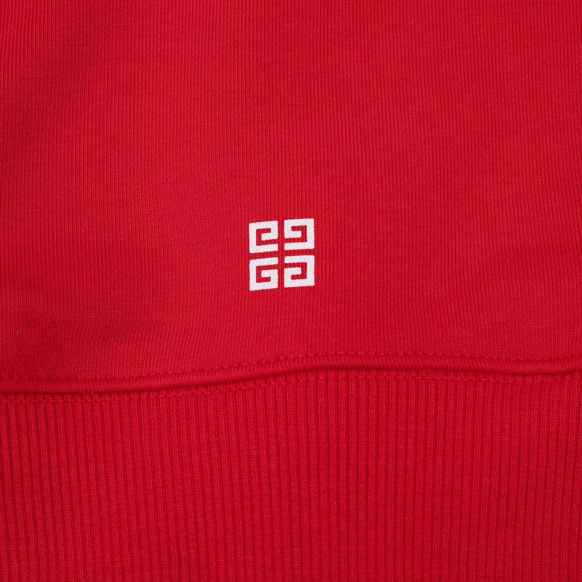男童红色Logo棉卫衣