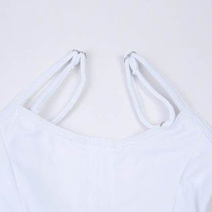 女童白色芭蕾舞连体衣