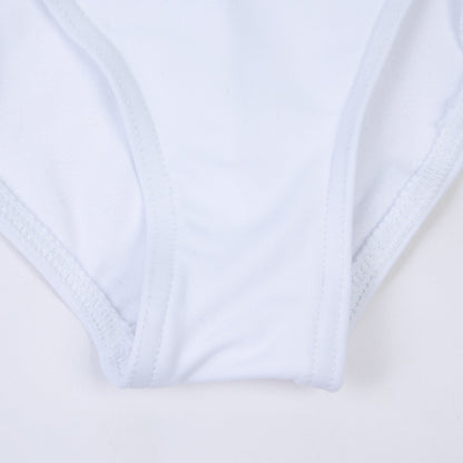 女童白色芭蕾舞连体衣