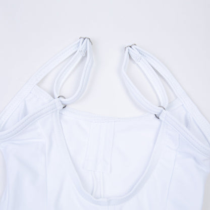 女童白色芭蕾舞连体衣