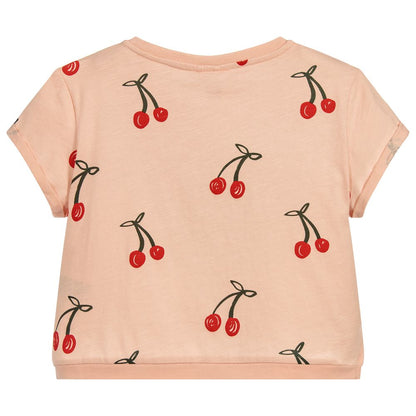 Girls Pink Cherry T-shirt