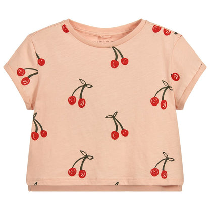 Girls Pink Cherry T-shirt