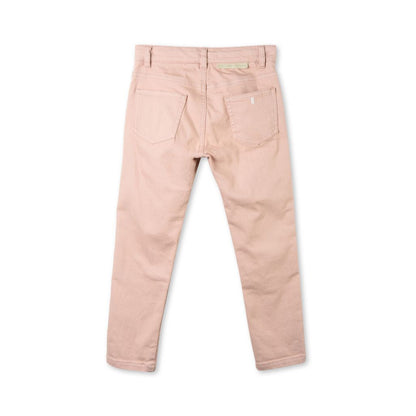Girls Pink Cotton 'Lohan' Trouser With  Star Print Trims