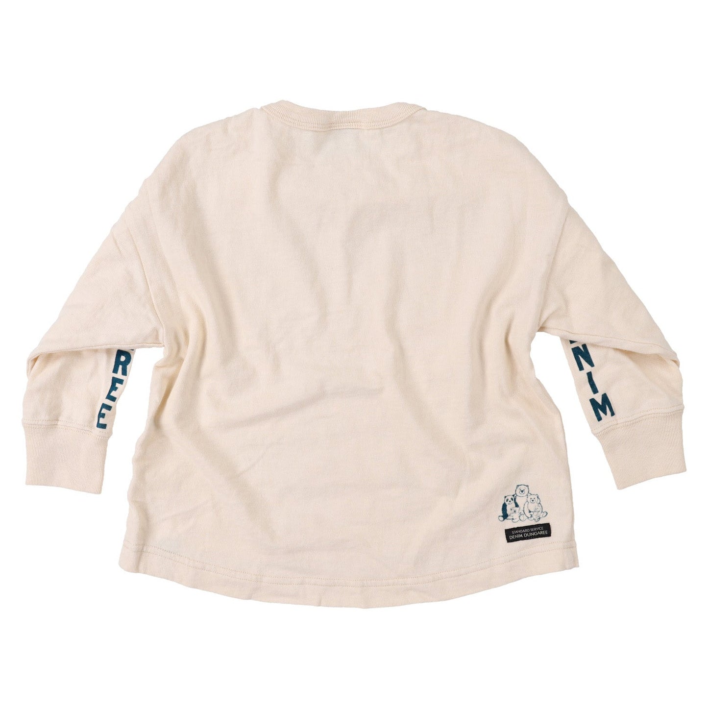 儿童白色棉长袖T恤