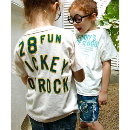 儿童白色米奇棉T恤