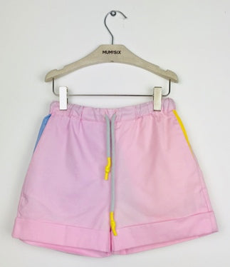 Girls Pink Cotton Shorts