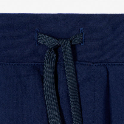 Boys Navy Logo Cotton Trosers