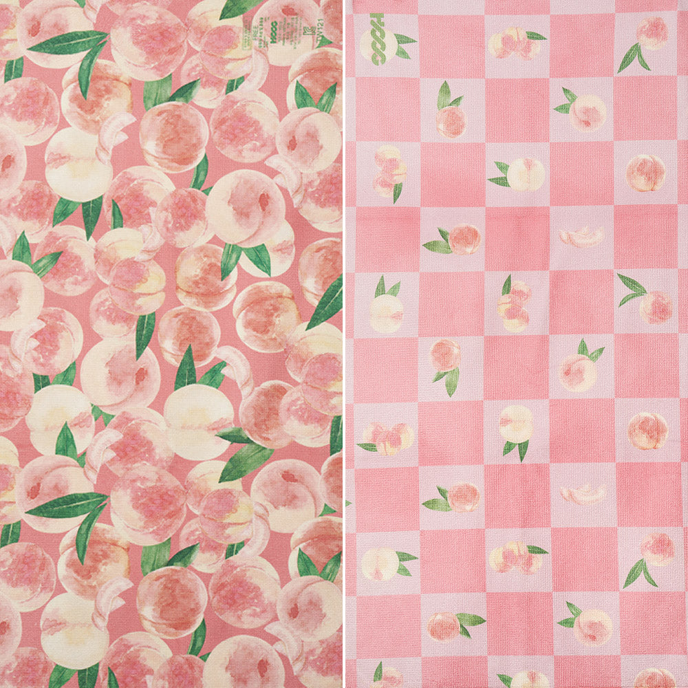 桃粉色印花游泳毛巾(80x40cm)