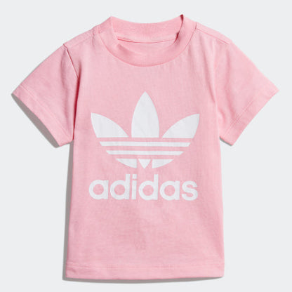 女童粉色三叶草棉T恤