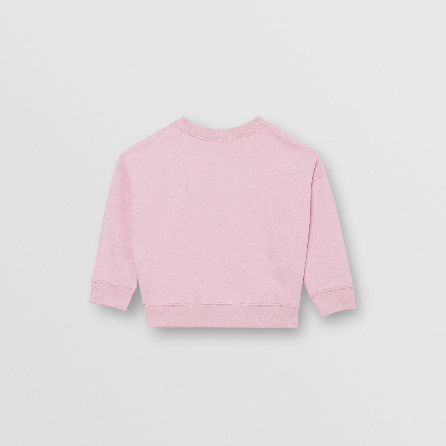 Girls Light Pink Logo Cotton Sweater