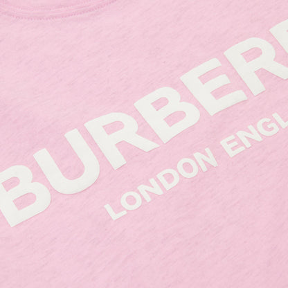 Girls Pink Logo Cotton T-shirt