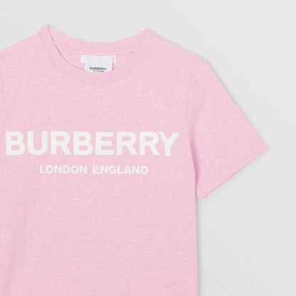 Girls Pink Logo Cotton T-shirt