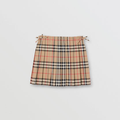 Girls Archive Beige Cotton Skirt