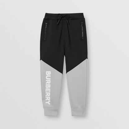 Boys Black & Grey Trousers