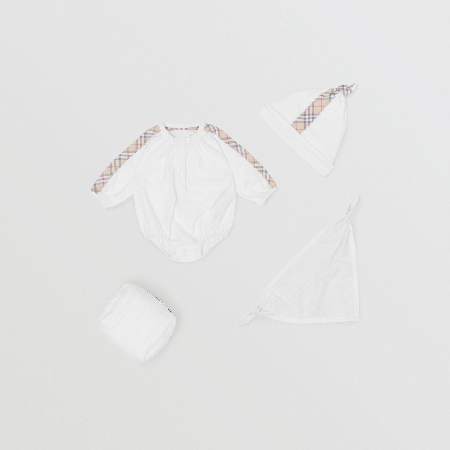 Baby Boys & Girls White Cotton Set