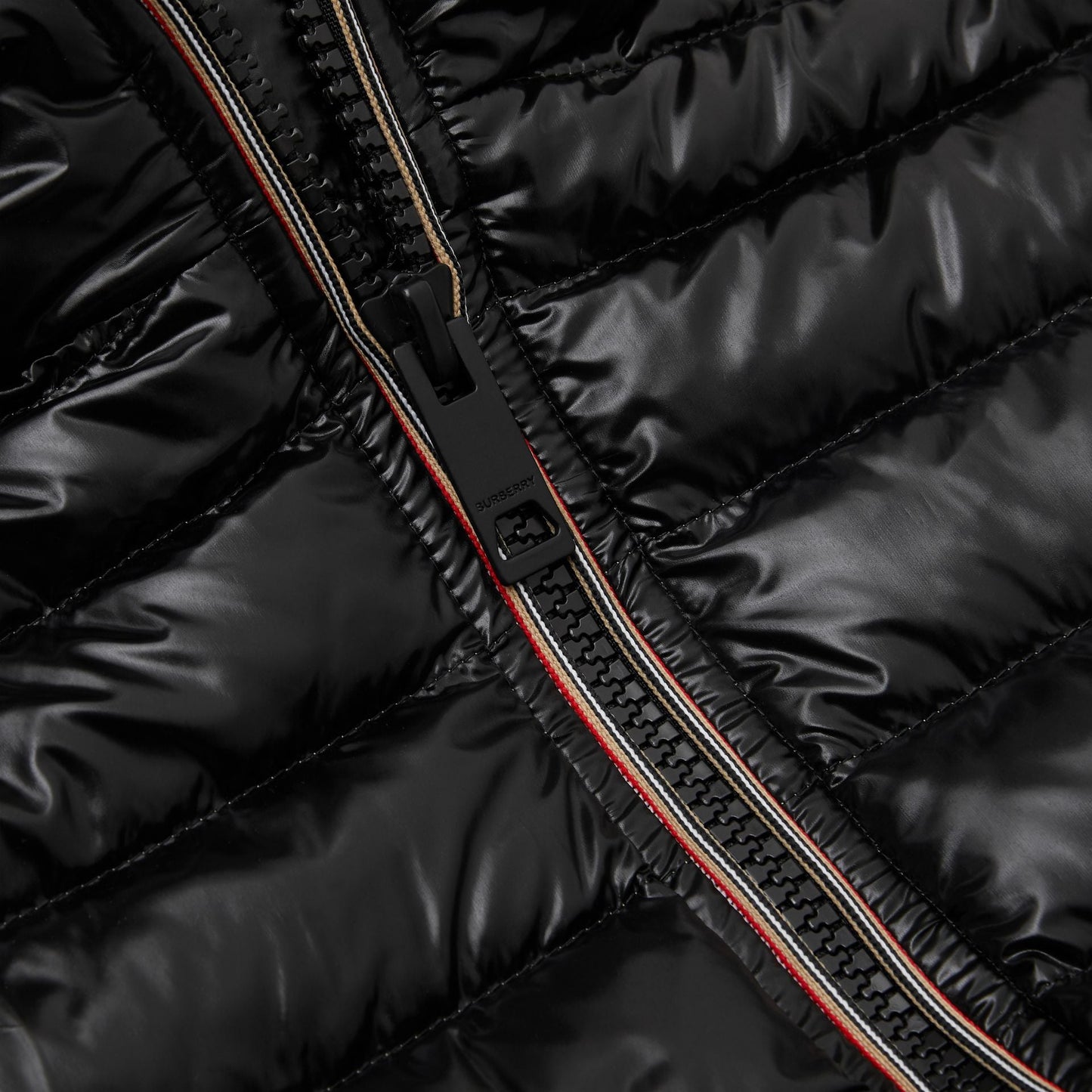 Girls Black Padded Down Coat