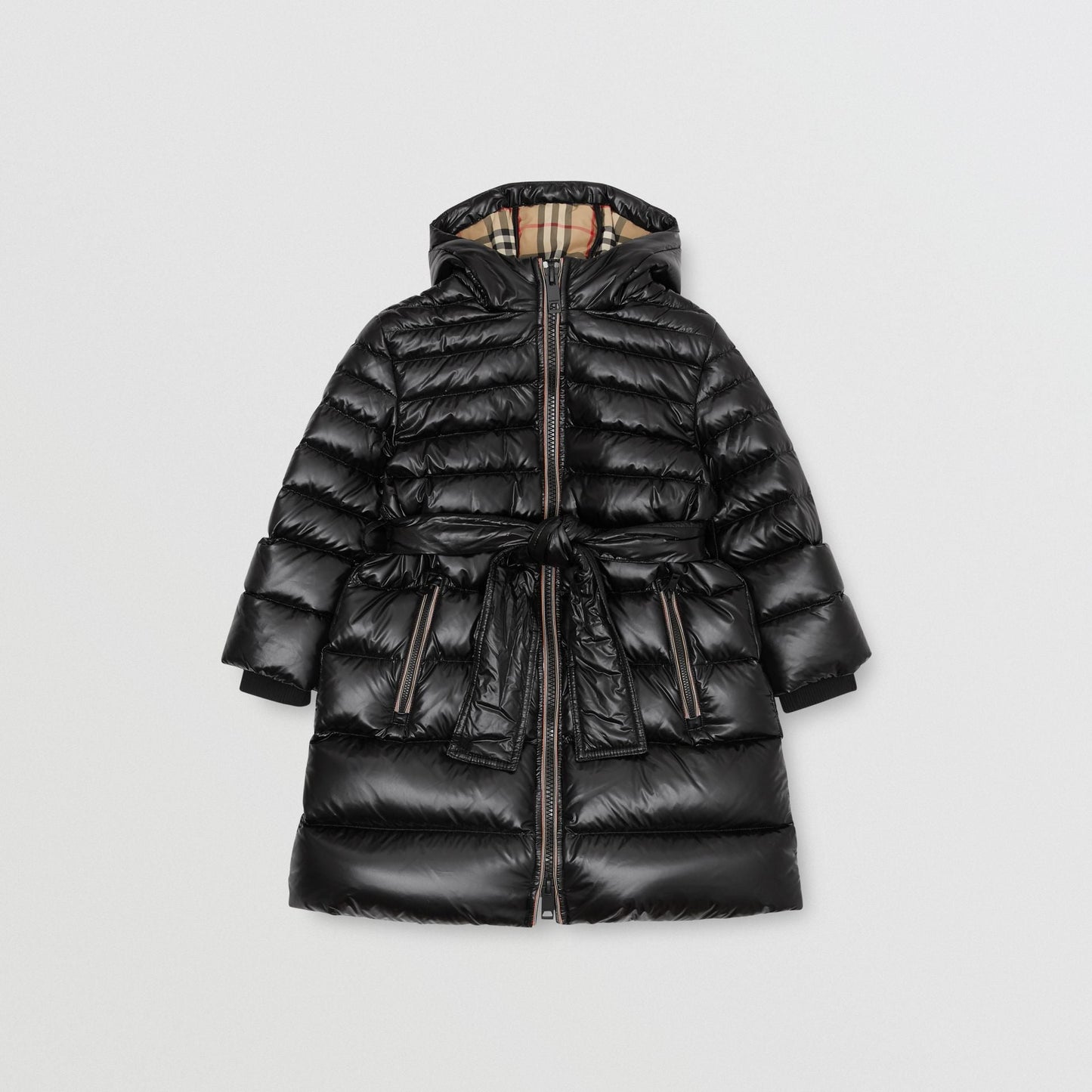 Girls Black Padded Down Coat