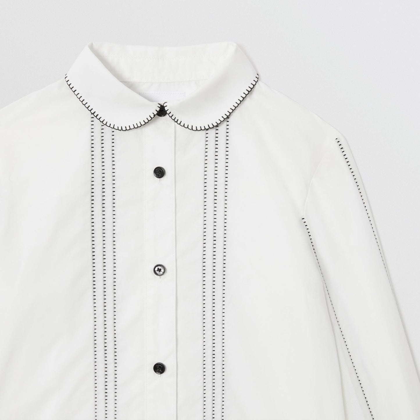 Girls White Cotton Shirt