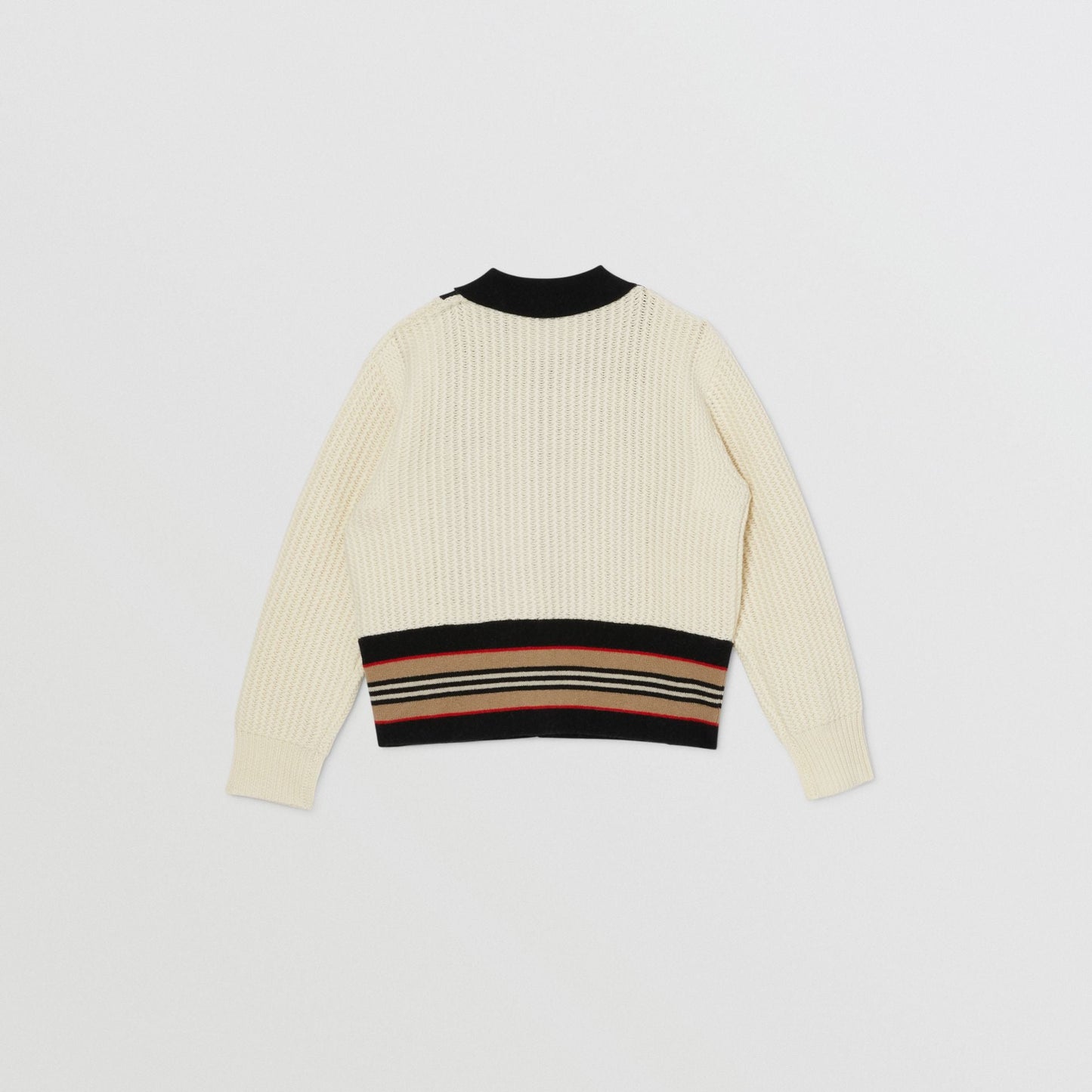 Girls White Wool Cardigan