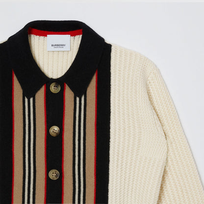 Girls White Wool Cardigan