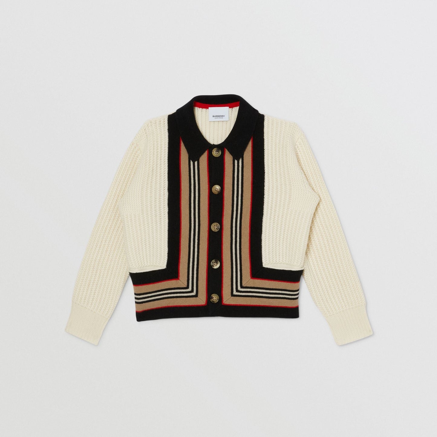 Girls White Wool Cardigan