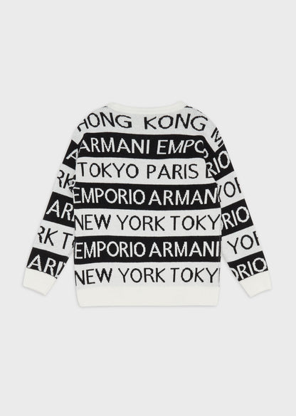 Boys Brown Logo Sweater