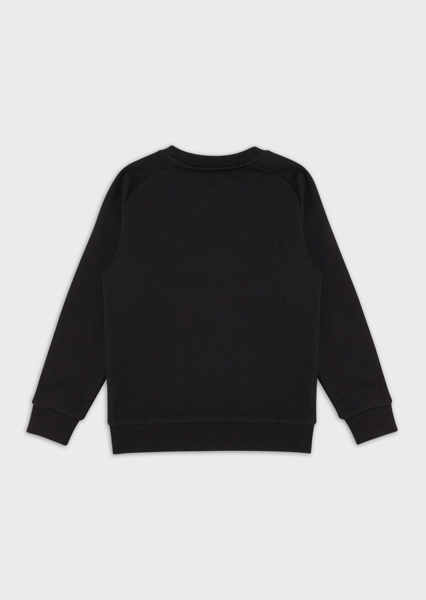 Boys Black Logo Cotton Sweatshirt