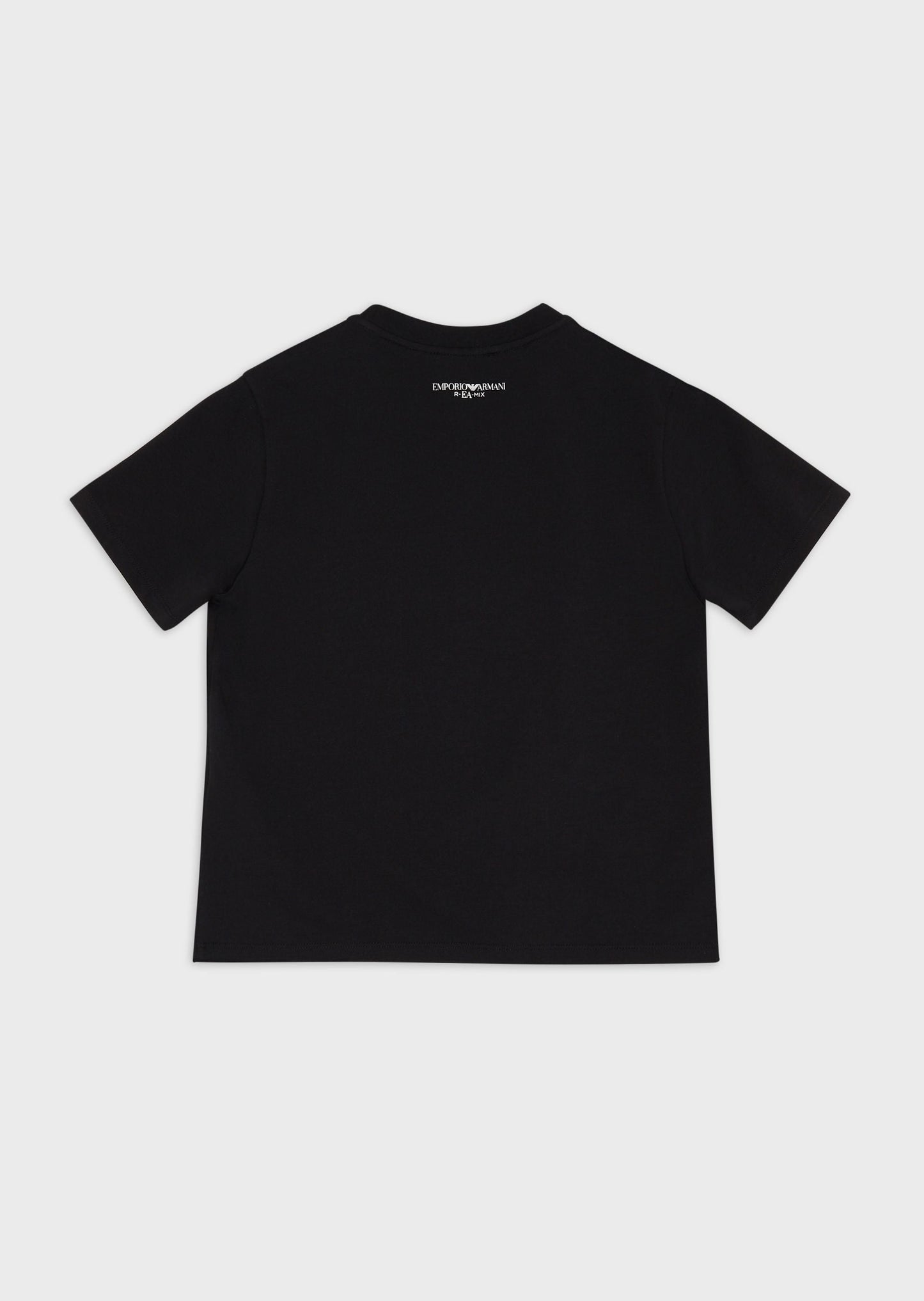 Boys Black Logo Cotton T-shirt