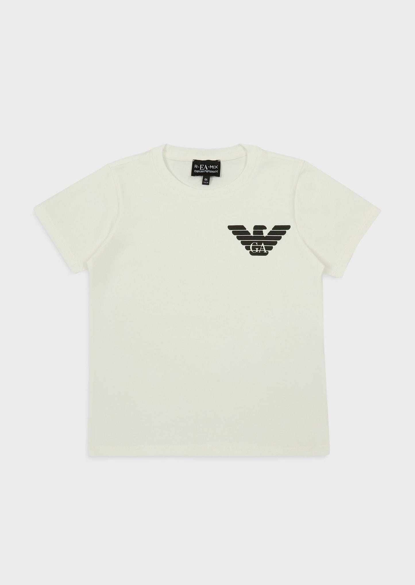 Boys White Cotton T-shirt