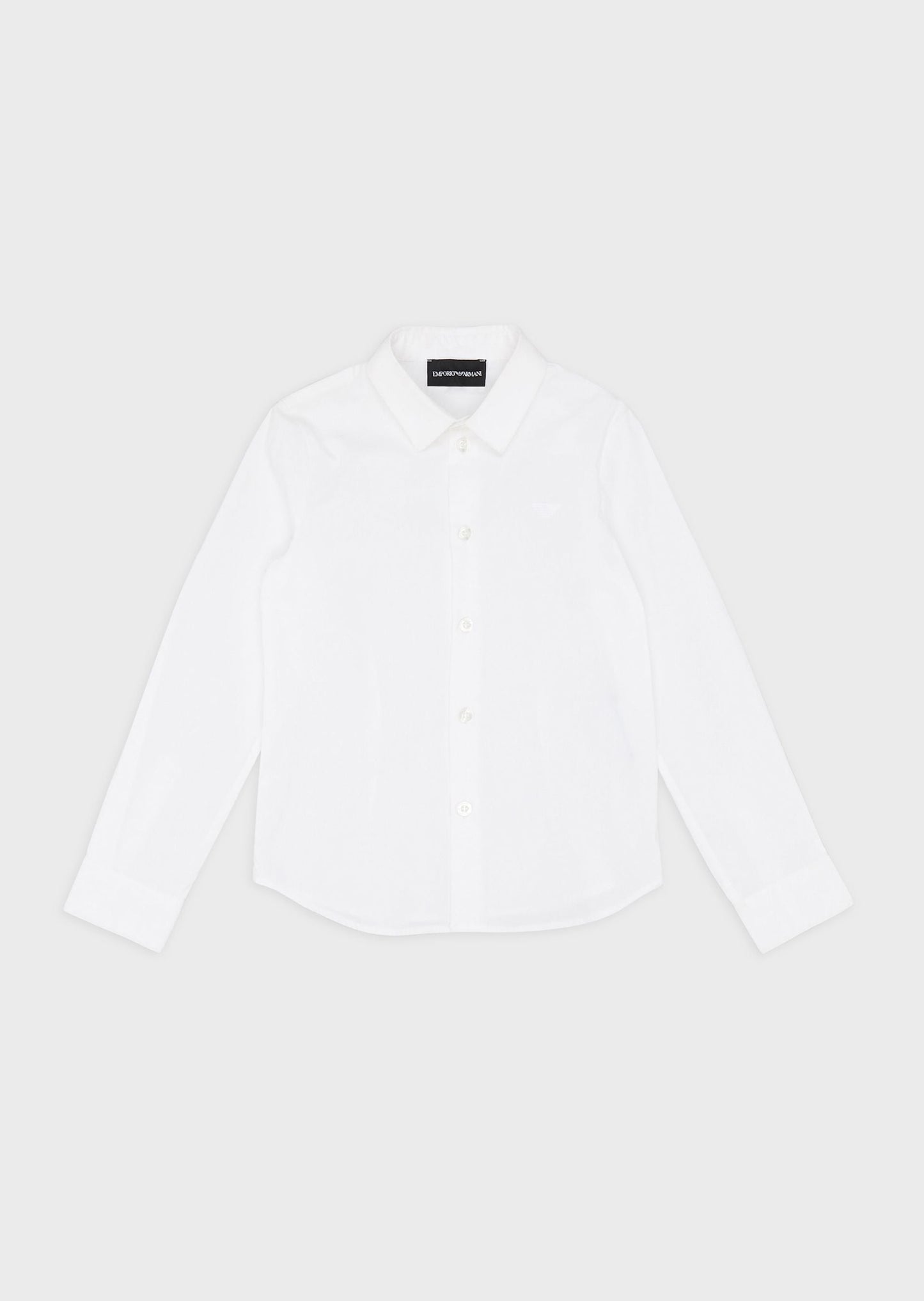 Boys White Cotton Shirt