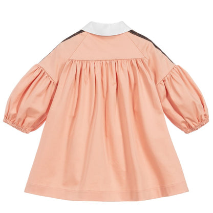 Baby Girls Pink FF Cotton Dress