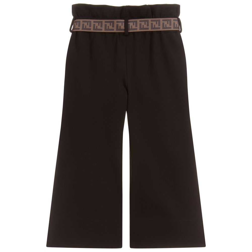 女童黑色直筒长裤