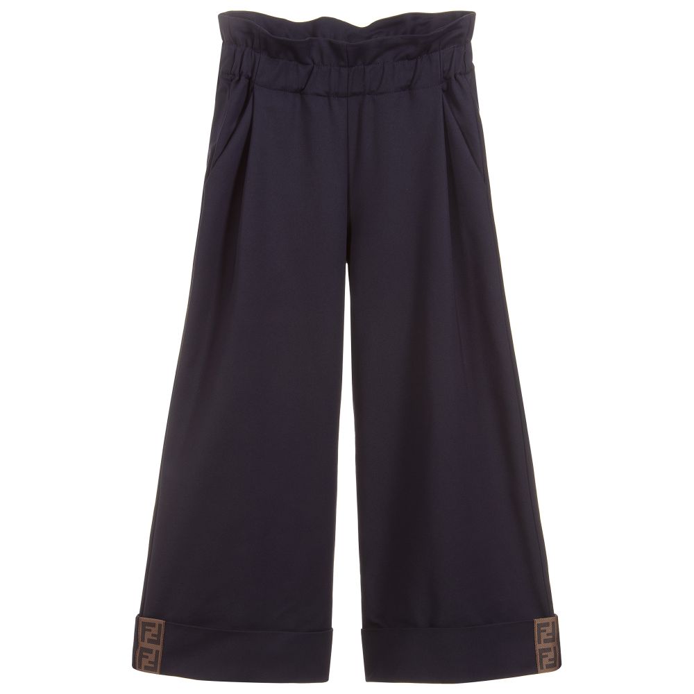 女童藏蓝色长裤