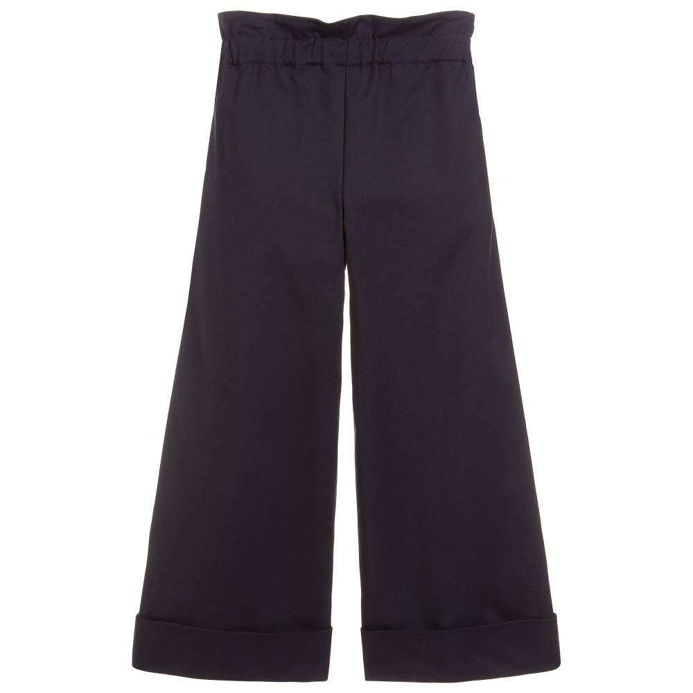 女童藏蓝色长裤